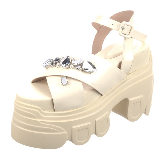 Simone Rocha Crystal Platform Sandals - Picture 5 of 7